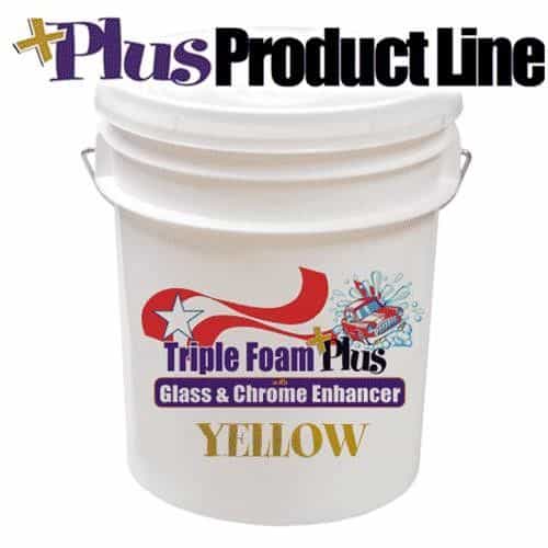 Yellow Triple Foam And Glass Cleaner