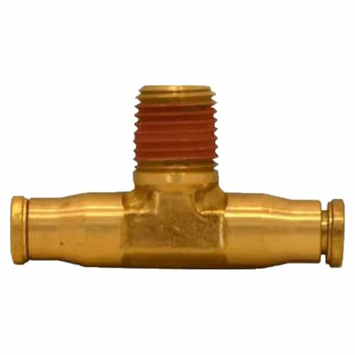 20-117 Brass Push-In Fixed Male Branch Tee