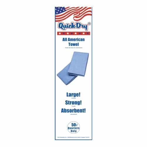 Quick Dry Blue All American Towel 1-Column Decal