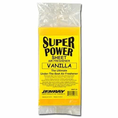 SSHT-23 Jenray Super Power Sheet Under-The-Seat Air Fresheners - Vanilla