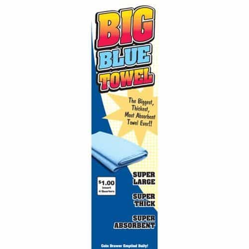 Kleen-Rite Big Blue Towel 1-Column Decal
