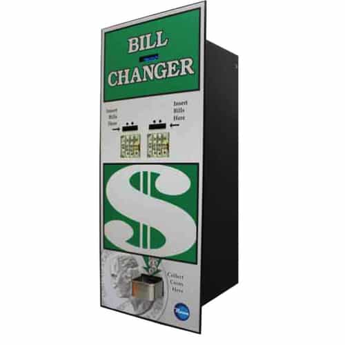 Rowe BC-1600A-HSB Rear Load Changer with 2 MEI VNR Bill Recyclers