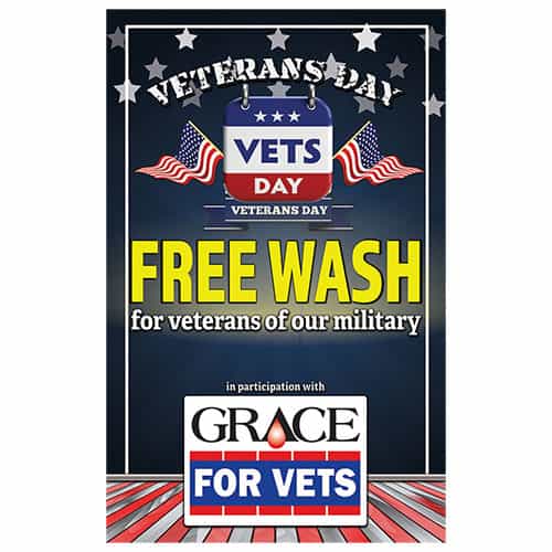WMS030 Kleen-Rite Veterans Day Sign