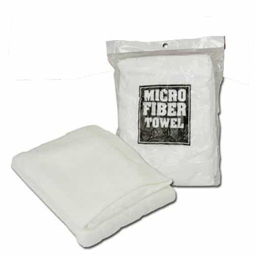 White Wrapped Microfiber Car Wash Towels