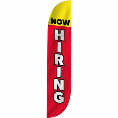 10M1200298 Now Hiring Flag