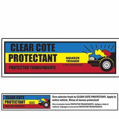 Bilingual Clear Cote Protectant Menu Strip