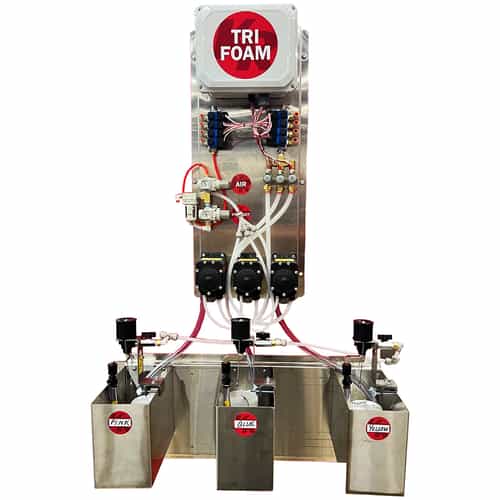 1 bay triple foam system