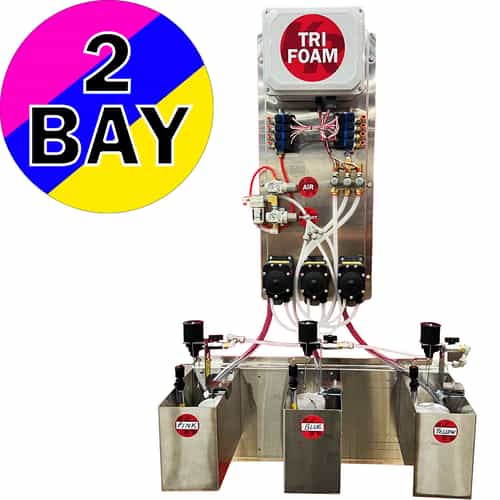 2 bay triple foam system