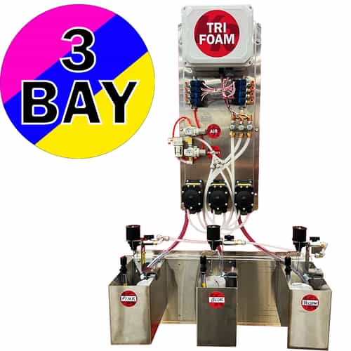 3 bay triple foam system