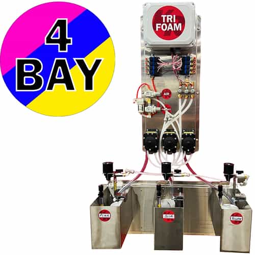 4 bay triple foam system
