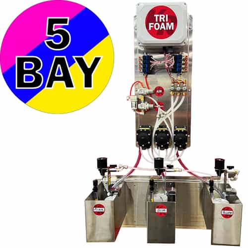 5 bay triple foam system