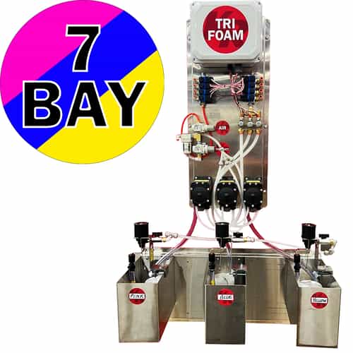 7 bay triple foam system