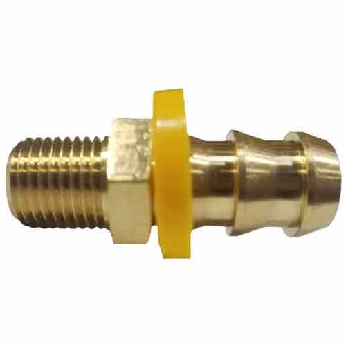 30-216 Push On Barb Male Brass Adapter