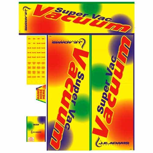 Yellow Vacuum Decal Package (10 Piece)