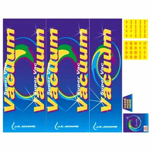 9200-13 Violet Vacuum Decal Package (10 Piece)