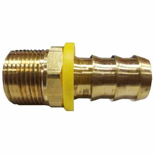 30-210 Push On Barb Male Brass Adapter