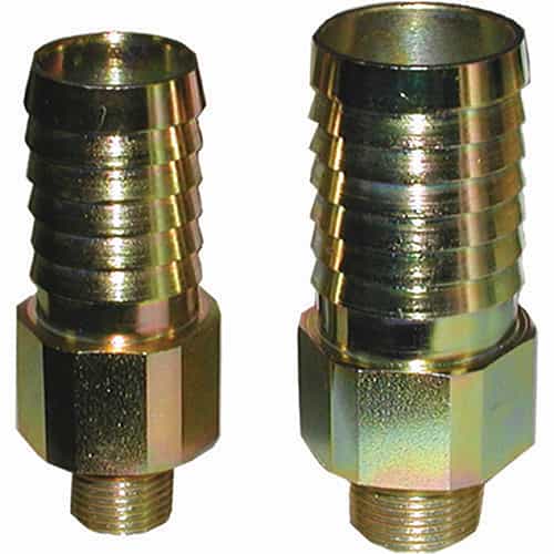 Pair of golden inlet king nipples