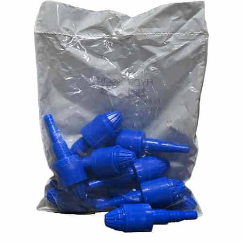 10076301 Blue Foot Valves in Bulk Pack