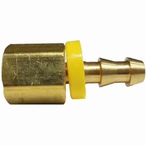 30-221 Push Lock Barb Female Brass Adapter