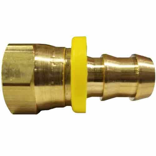 30-226 Push Lock Barb Female Brass Adapter