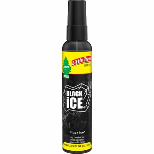 little trees black ice spray bottle