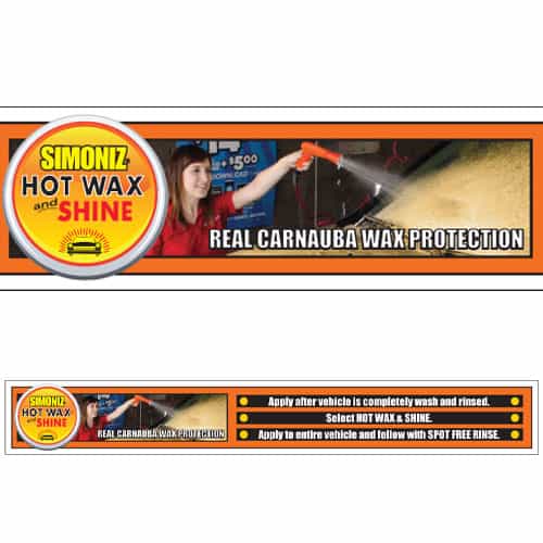 Hot Wax and Shine Menu Strip