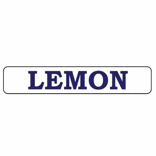 Lemon Fragrance Machine Decal
