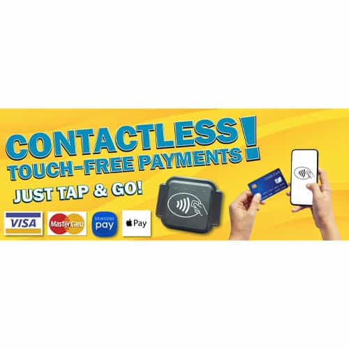 CryptoTap Contactless Payment Outdoor Banner