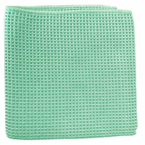 Towels by Doctor Joe ULTRA-37 16 x 16 in. Green European Microfiber Waffle Towels