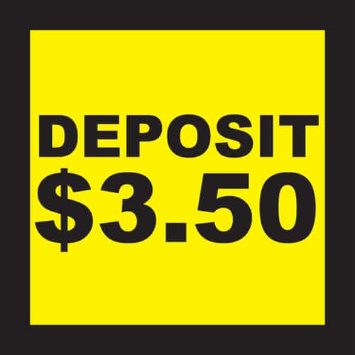 CB0440-14 Deposit 3.50 Sticky Decal
