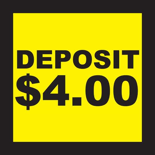 CB0440-16 Deposit 4.00 Sticky Decal