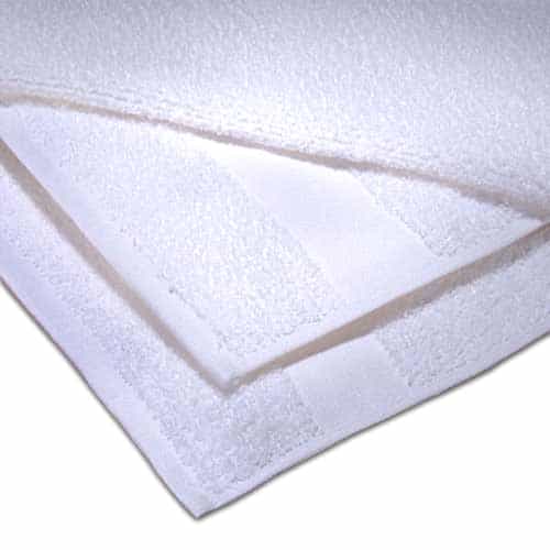 22" x 44" Rectangle White Towels