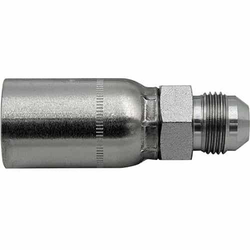 MJ-06-06-R7 3/8" JIC Crimp Style Male Rigid Hose Fitting