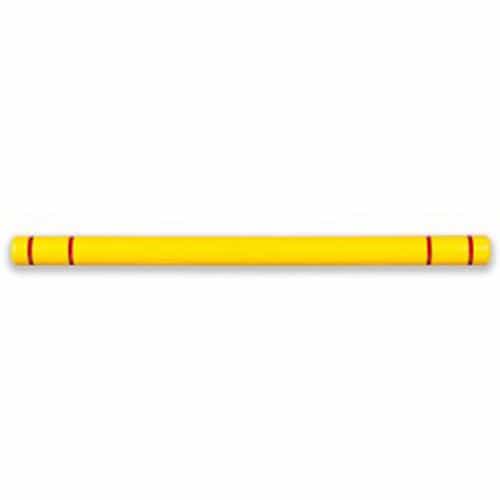 7 in. x 80 in. Yellow Height Guard with Red Stripes