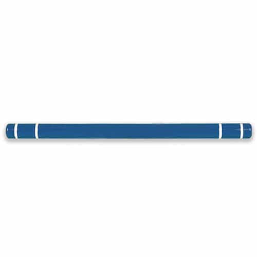 7 in. x 80 in. Blue Height Guard with White Stripes