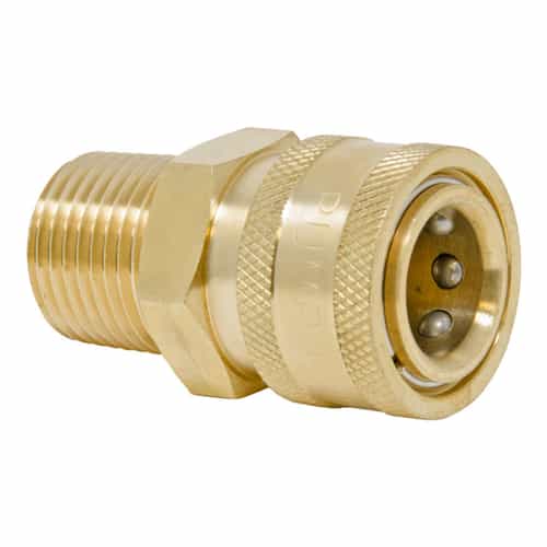 D10005 General Pump 3/8 x 1/2 Brass Coupler