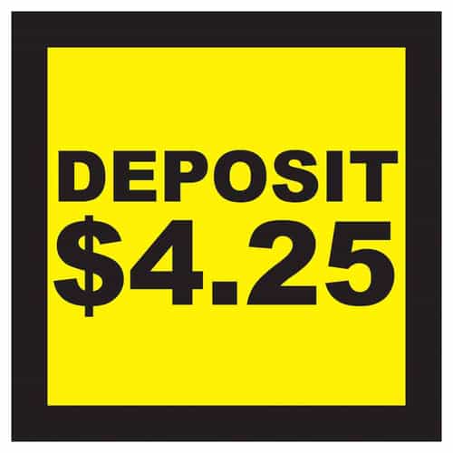 CB0440-17 Deposit 4 Dollar and 25 Cents Decal