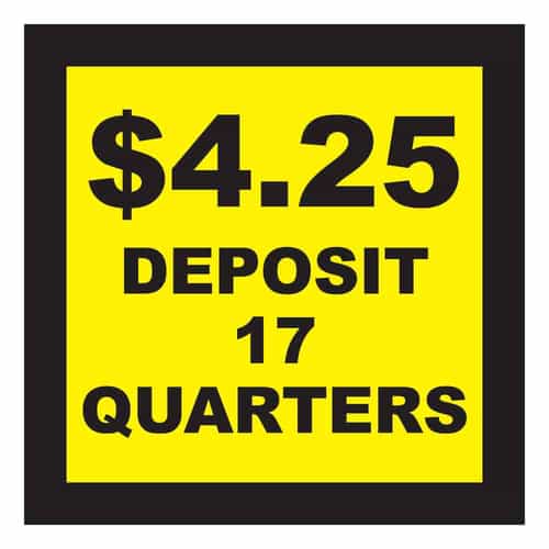 4.25 Deposit 17 Quarters Decal