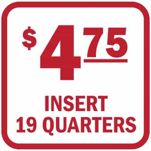 DE275-19R Insert 4.75 Cents Red and White Decal