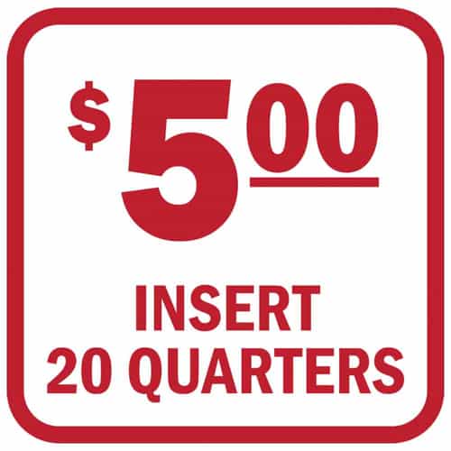 DE275-20R Insert 5.00 Red and White Decal