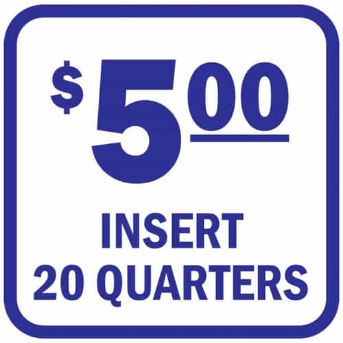 DE275-20BL Insert 20 Quarters Blue and White Decal