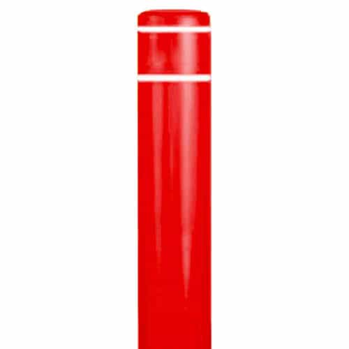 Post Guard 8 7/8 x 72 Red and White Bollard Sleeve