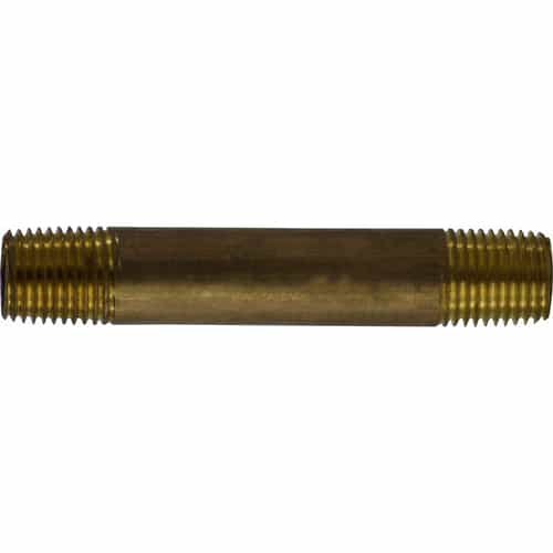 40-024 Red Brass Long Pipe Nipple