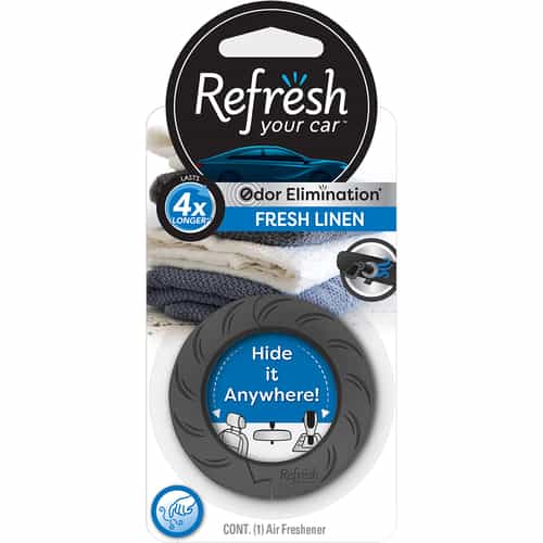 E303832200 Refresh Your Car Discrete Odor Eliminating Ring - Fresh Linen