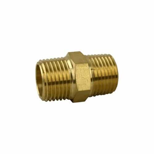 28-214L Brass Hex Pipe Nipple Fitting