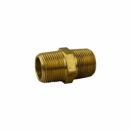 28-215 Brass Hex Pipe Nipple Fitting