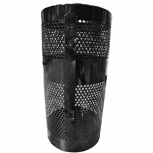 H9N Rubbermaid Black Trash Can