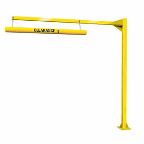 Post-Guard Clearance Structure with Fixed Arm, Yellow - 300-CS-G2-PCY