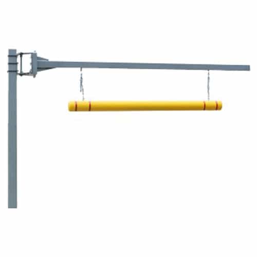 Post-Guard Clearance Structure with Hinged Arm, Silver