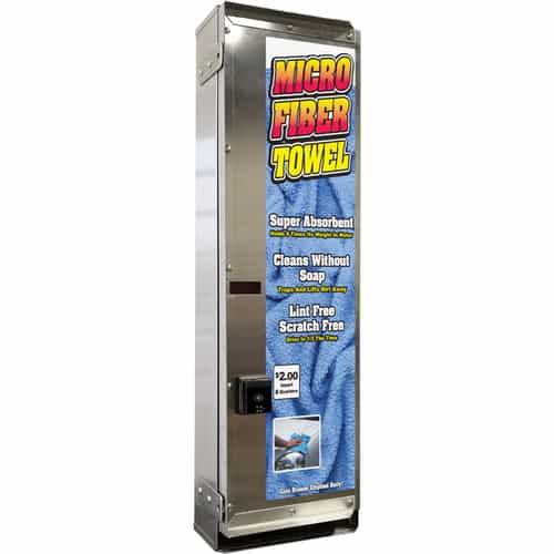 laurel drop shelf vending machine with a credit card reader